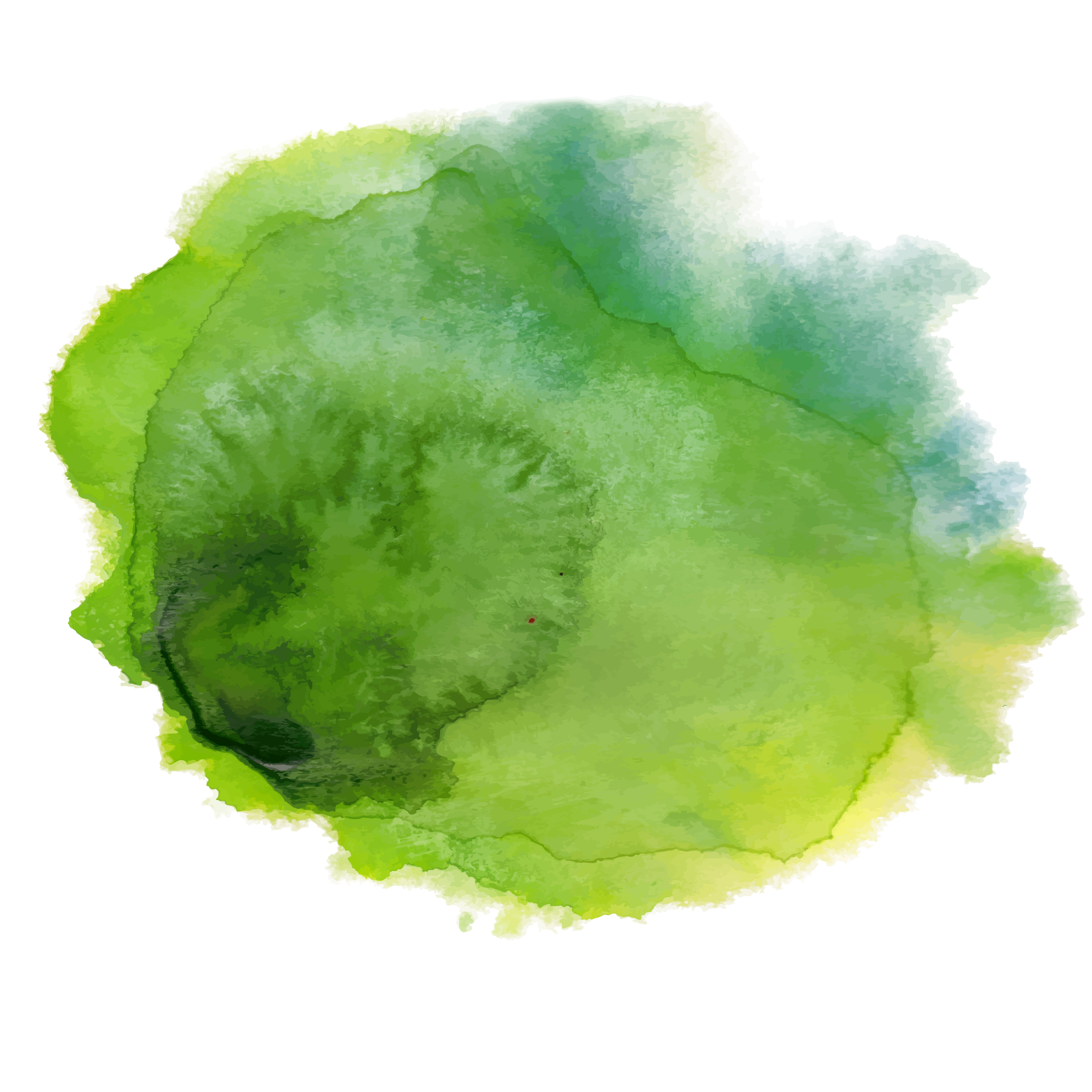 grüner Farbklecks